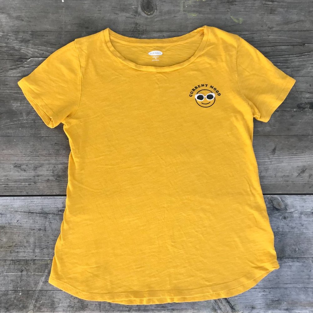 Old Navy Current Mood Smiley Face Shirt